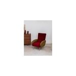 Fauteuil bicolore en tissu n627