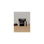 Fauteuil en cuir noir et chrom� n�956