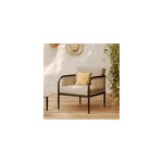 Fauteuil de jardin en acier et tissu beige - wilo