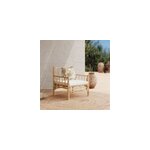 Fauteuil de jardin en bambou naturel - vadella