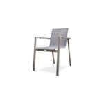 Fauteuil de jardin empilable en aluminium et toile plastifi�e