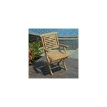 Fauteuils de jardin pliants en teck