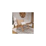 Fauteuil kilka en bois de teck et cordage en loom - kilka