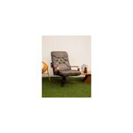 Fauteuil en simili cuir et bois n�796