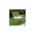 Fauteuil en teck boston - dossier droit