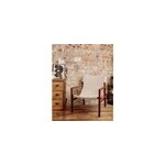 Le fauteuil en tissu bouclette crme