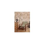 Le fauteuil en velours - vert sauge