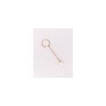 Faux piercing orne or - blanc