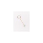 Faux piercing orne or - vert