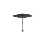 Figari - parasol octogonal droit 270cm gris en aluminium