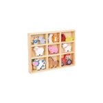 Figurines en bois animaux ferme