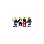 Figurines en bois pompiers