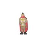 Figurine chevalier avec manteau rouge
