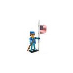 Figurine plastoy bleu