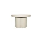 Fiona - table basse ronde d56 cm blanc cass�