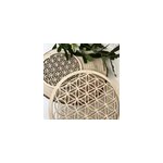 Fleur de vie en bois plateau �nerg�tique 20 cm
