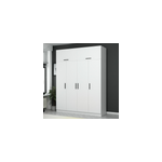 Foch - dressing avec tagres et penderie 15 espaces de stockage blanc