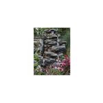 Fontaine de jardin bonorva bloc de rochers avec cascade et �clairage led - ubbin
