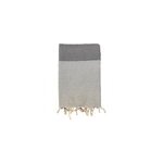 Fouta nid d'abeille - mikanda gris