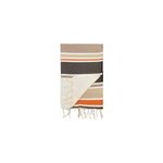 Fouta plate - helios chocolat