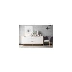 Fyn buffet scandinave blanc et bois naturel Fyn buffet scandinave blanc et bois naturel