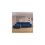 Galway canap d'angle gauche 4 - 5 places en velours bleu