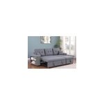Glasgow - canap d'angle convertible gris 4 places