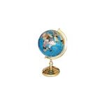 Globe terrestre 33cm bleu ciel 1 pied