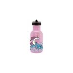 Gourde inox enfant laken basic steel 0, 5l rose avec bouchon flow