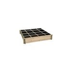 Grand carr potager divis en bois