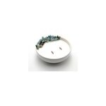 Grande bougie fleurs s�ch�es eucalyptus orange
