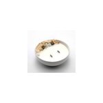 Grande bougie fleurs s�ch�es fleur de lin