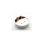 Grande bougie fleurs s�ch�es tonka