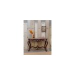 Grande console en bois et marbre n�705