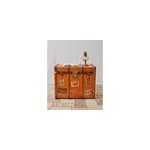 Grande malle de voyage en bois clair n�245