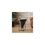 Grande table d'appoint en bois et m�tal - shanghai