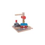 Grue  gravier ferroviaire en bois