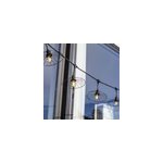 Guirlande fil m�tal e27 noir chic