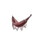 Hamac double franges violet