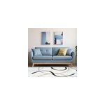 Hoga canapé scandinave 3 places en tissu bleu pastel Hoga canapé scandinave 3 places en tissu bleu pastel