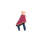 Holly bordeaux sur - jupe hiver - xl - xxlh