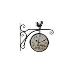 Horloge de gare ancienne double face