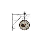 Horloge de gare ancienne double face
