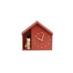 Horloge murale chat en forme de maison 24, 9 cm karlsson