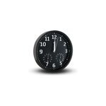 Horloge murale radiopilot�e hygrom�tre thermom�tre fond noir