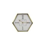 Horloge murale verre or - dcoration