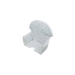 Housse d'assise point bleu chaise haute