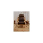 Jakob, le fauteuil en bois et cuir n�795