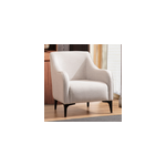 James fauteuil en tissu blanc cassé James fauteuil en tissu blanc cassé