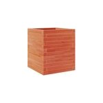 Jardinire bac lit surlev plantes fleurs terrasse 40 x 40 x 46 cm bois marron
